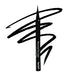 Ben Nye Precision Eye Liner PEL-1 Black Ink with swatch