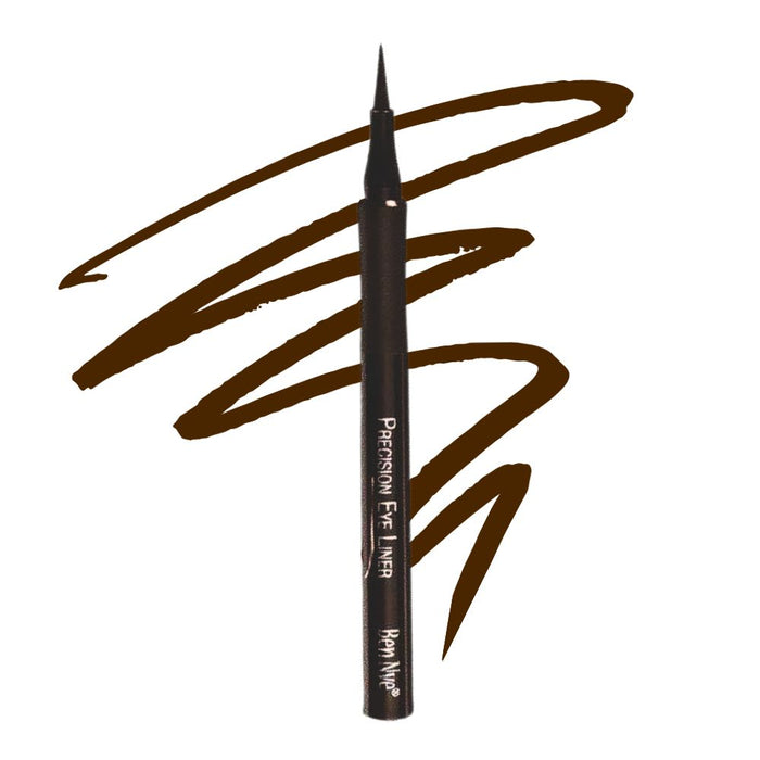 Ben Nye Precision Eye Liner PEL-2 Dark Brown with swatch