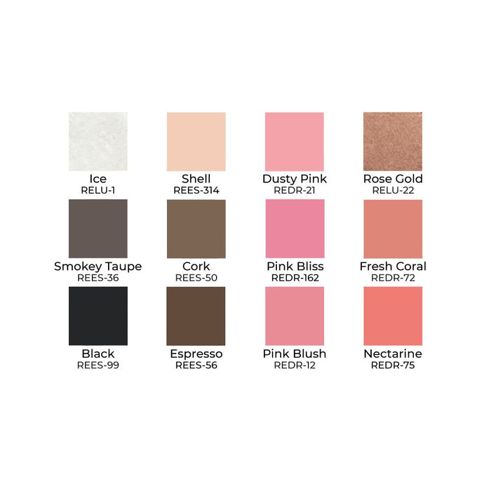 Ben Nye Studio Classy Chic Eye & Cheek Palette STP-76 shade names with reference numbers