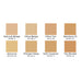 Ben Nye Studio Color Palette Olive MatteHD Foundation shades with names and # reference underneath