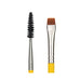 Bdellium Studio Brush 724 Double Ended Flat Definer/Spoolie closeup of both ends