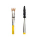 Bdellium Studio Brush 728 Double Ended Bent Lash Fan/Spoolie closeup of both ends