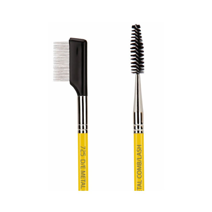Bdellium Tools Studio Brush 725 Double Ended Metal Comb/Lash close up of both ends