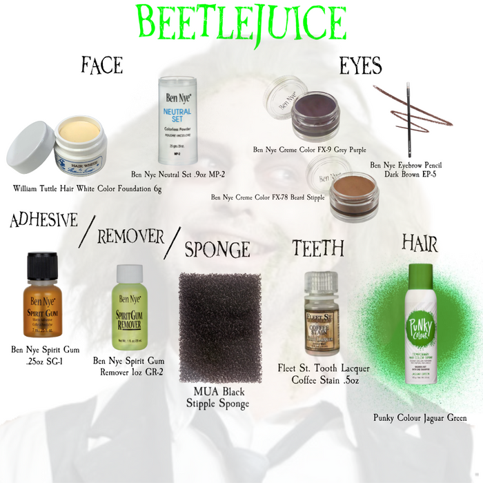 Beetlejuice Makeup Kit