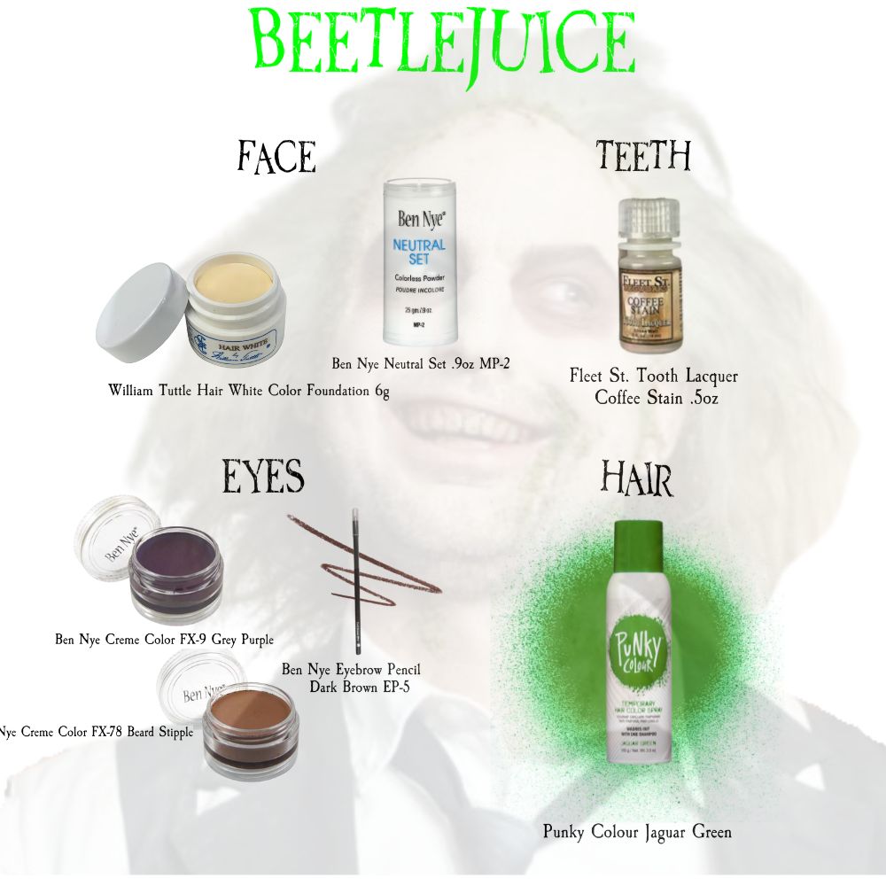 Beetlejuice makeup kit