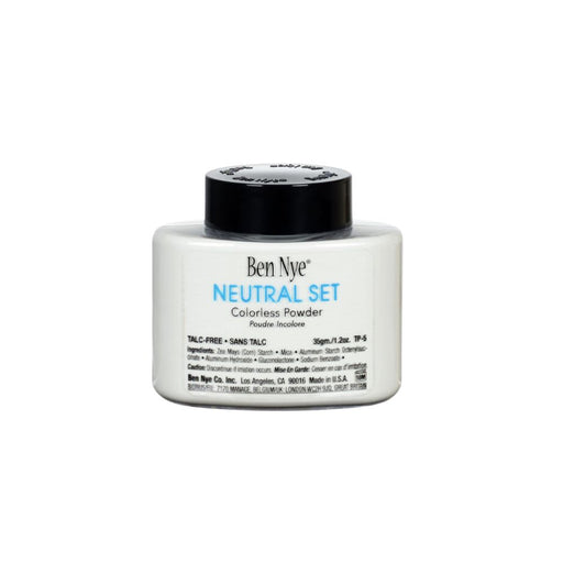 Ben Nye Colorless Face Powder Neutral Set 1.2oz white