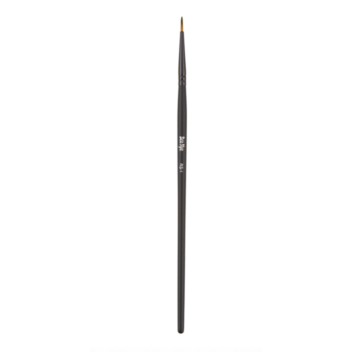 Ben Nye RS-1 fine point makeup brush with narrow tapered bristles for detailed special effects, lining, and intricate color placement.