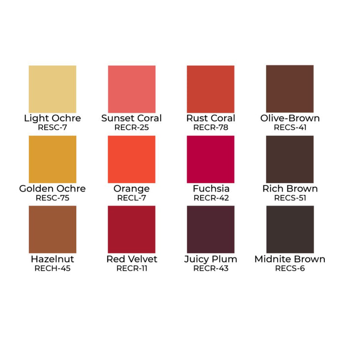 Ben Nye Studio Color Palette Contour STP-13 Medium-Dark color chart with names