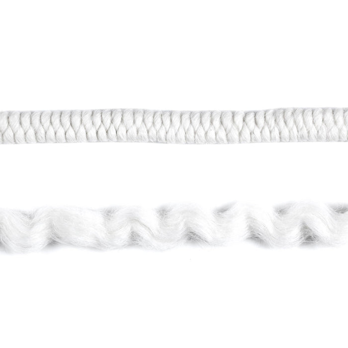 Ben Nye Crepe Wool Hair WH-1 White: tight and expanded strands
