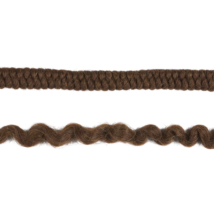 Ben Nye Crepe Wool Hair WH-11 Brunette: tight and expanded strands
