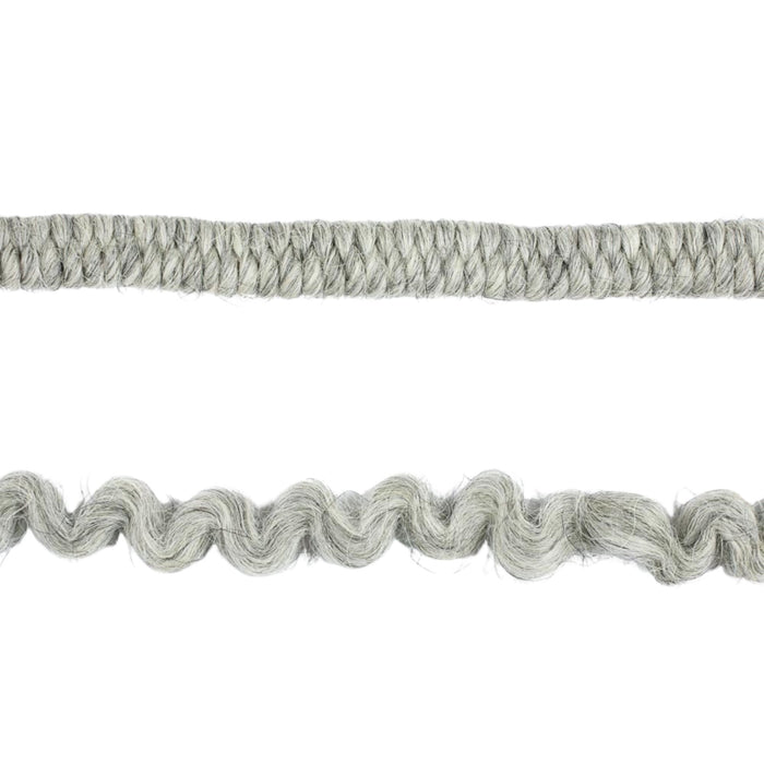 Ben Nye Crepe Wool Hair WH-19 Lite Grey: tight and expanded strands