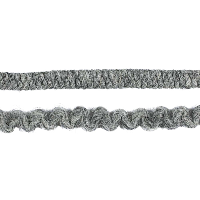Ben Nye Crepe Wool Hair WH-20 Medium Grey: tight and expanded strands