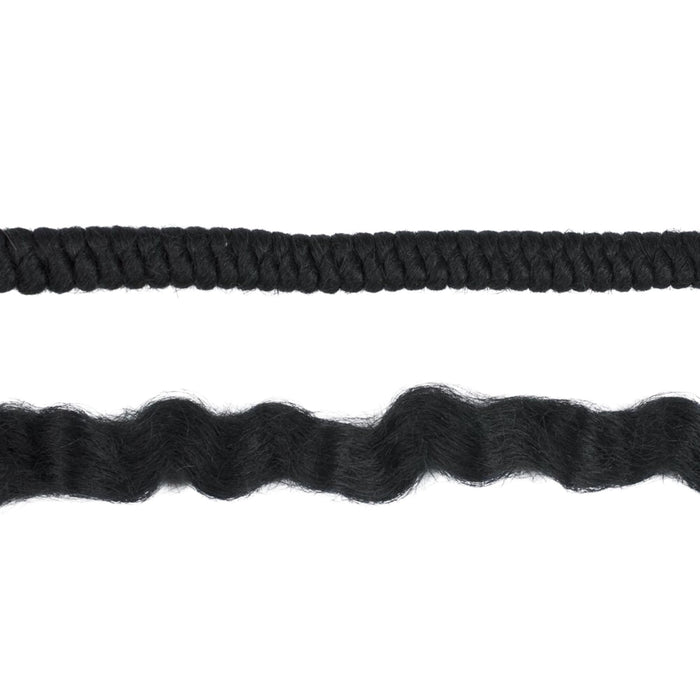 Ben Nye Crepe Wool Hair WH-22 Black: tight and expanded strands