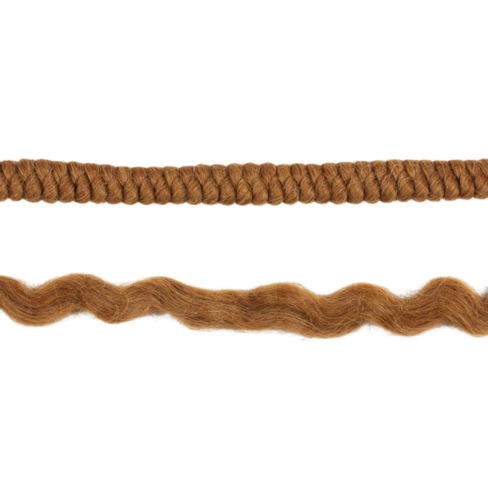 Ben Nye Crepe Wool Hair WH-9 Lite Brown: tight and expanded strands