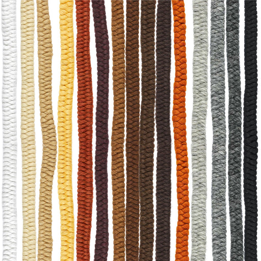 Ben Nye Crepe Wool Hair, all colors vertically lined up 
