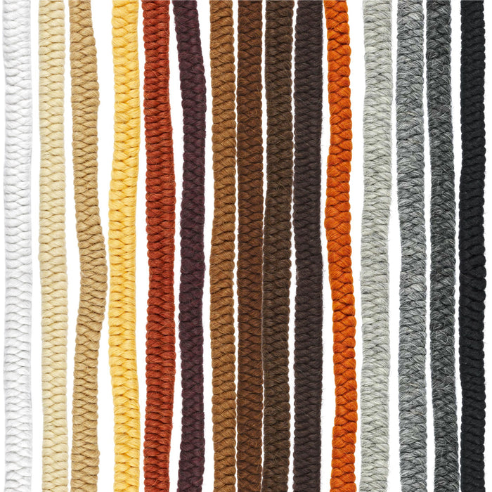 Ben Nye Crepe Wool Hair, all colors vertically lined up 