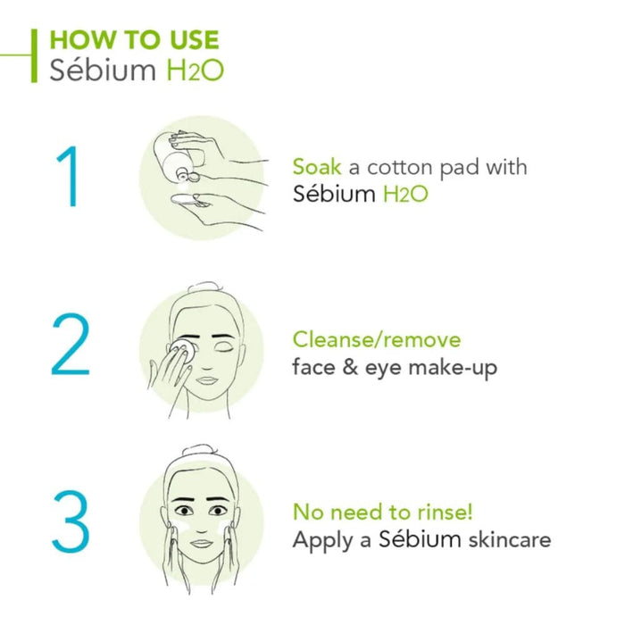 Bioderma Sebium H2O micellar water how to use