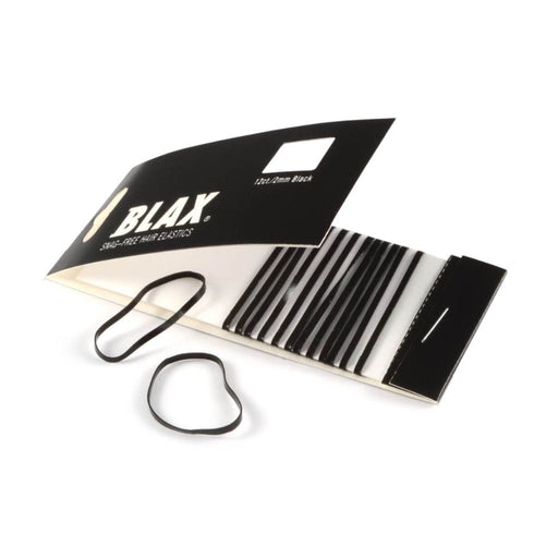 Blax Snag-Free Elastics Black 2mm 12 count