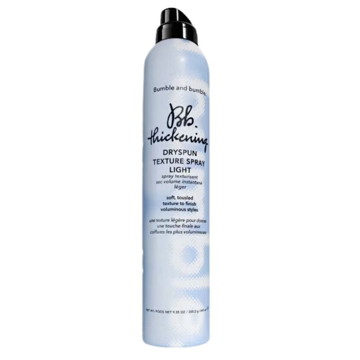 Bumble and Bumble Thickening Dryspun Texture Spray Light 9.35oz light blue can with continual spray top