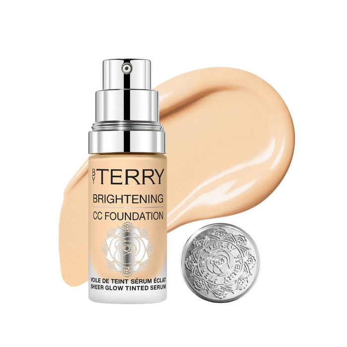 By Terry Brightening CC Foundation 3W Medium Light Warm with swatch