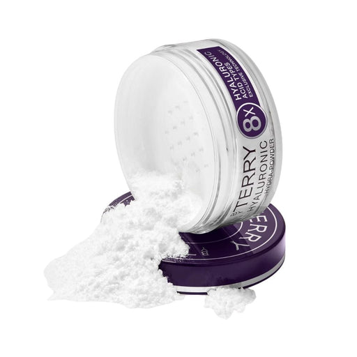 By Terry Hyaluronic Hydra-Powder on side open with powder spilling