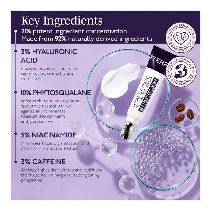 By Terry Hyaluronic Global Eye Serum key ingredients