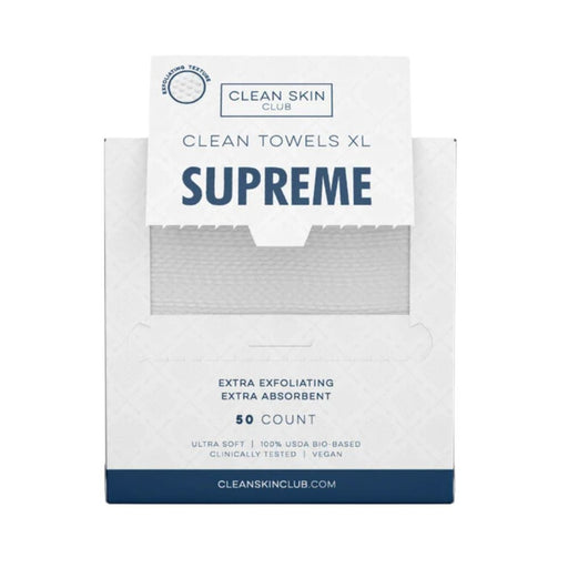 Clean Skin Club Clean Towels XL Supreme 50 count