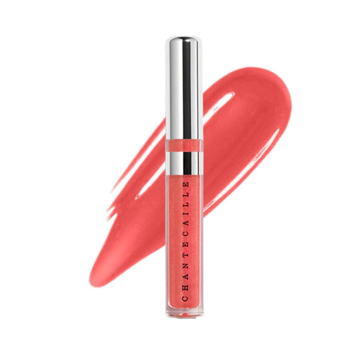 Chantecaille Brilliant Gloss Flirt with Swatch behind product