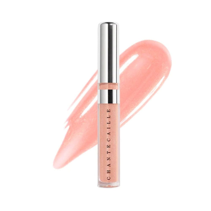Chantecaille Brilliant Gloss Lucky with Swatch behind product