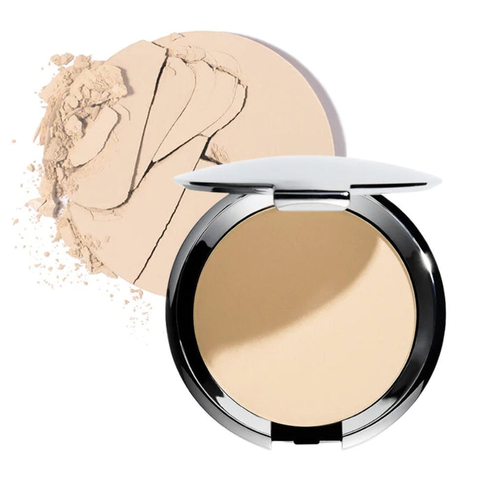 Chantecaille Compact Makeup Shell with swatch