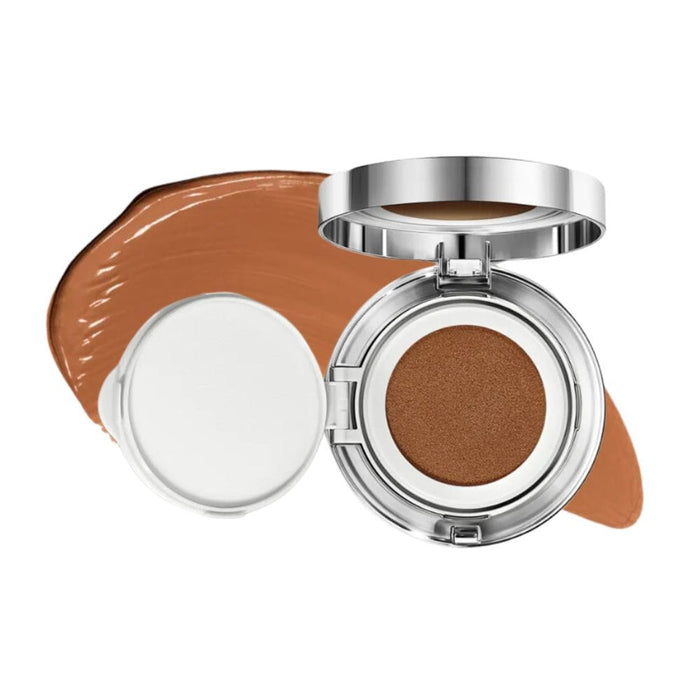 Chantecaille Future Skin Cushion mahogany with swatch