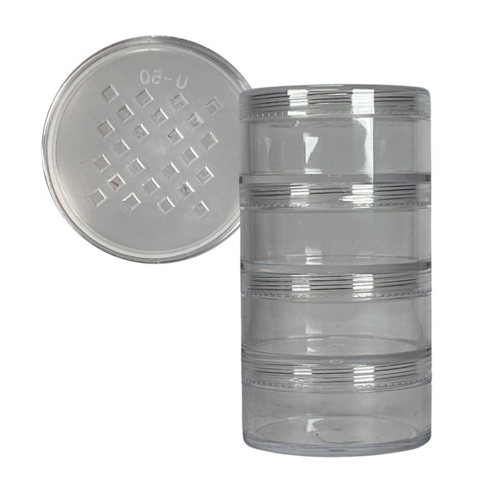 Empty Clear Stackable With Shaker