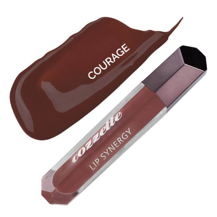 Cozzette Lip Synergy Gloss courage with swatch