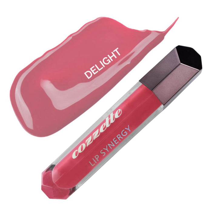 Cozzette Lip Synergy Gloss Delight with swatch