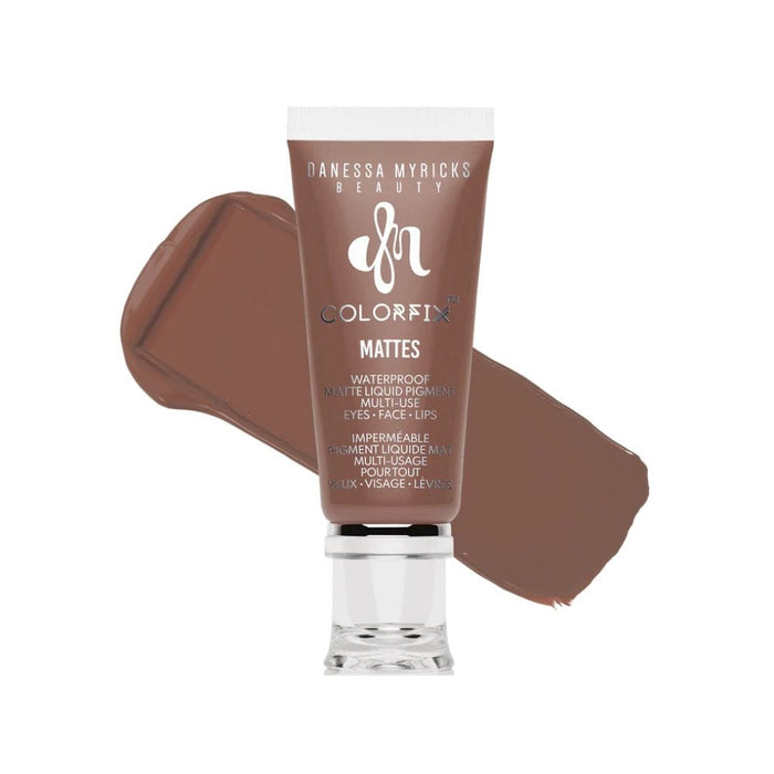 Danessa Myricks Colorfix 24hr Matte Cream Color gingerbread with swatch