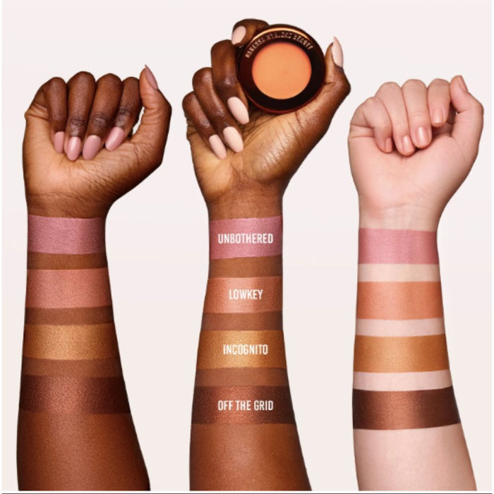 Danessa Myricks Yummy Skin Blurring Balm Lowlighter 3 different arm swatches