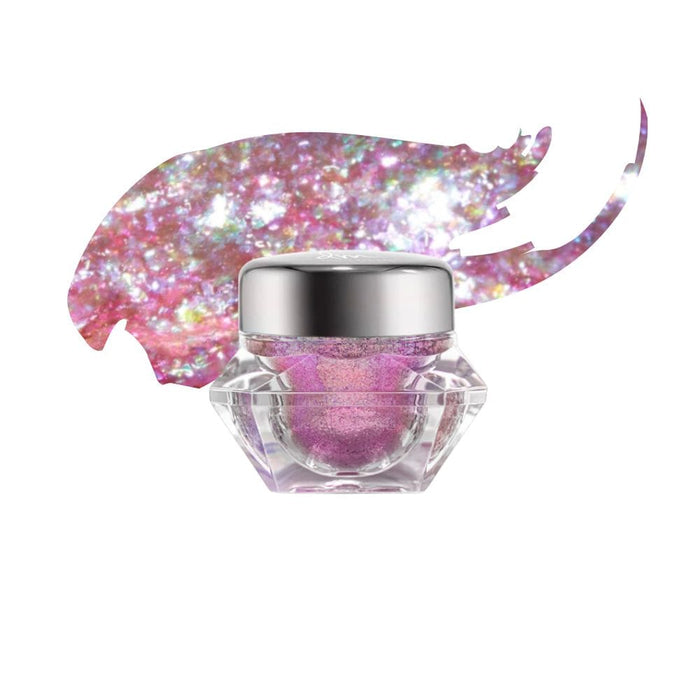 Infinite Chrome Flakes Cupid Jar with Color Swatch behind product