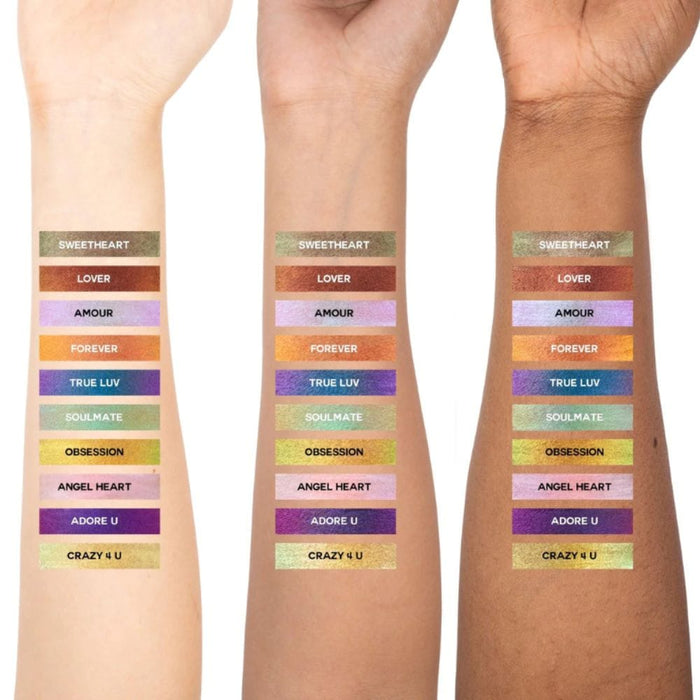 DM Twin Flames Lip Swatches are 3 Different shades of arms
