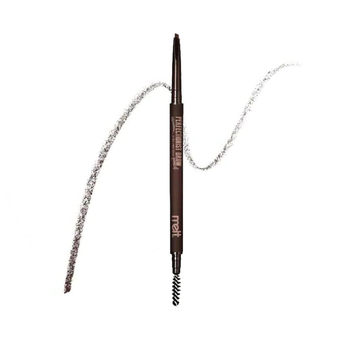 Melt Cosmetics Perfectionist Brow pencil dark brown with swatch