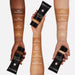 Dermablend Leg And Body Makeup 3.4oz swatches on arms dark-light