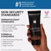 Dermablend Leg And Body Makeup formula & dermatologist standards text infographic