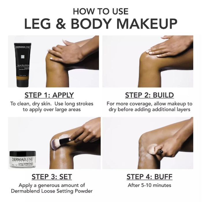 Dermablend Leg And Body Makeup step by step guide