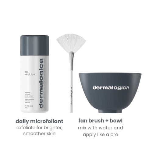 Dermalogica Smooth + Brighten Set contents and directions of use