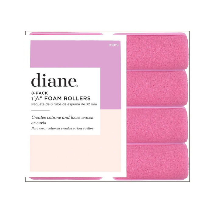 Diane 1-14/" Foam Rollers Pink 8 pack