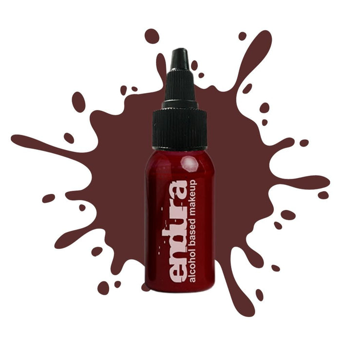 European Body Art Endura Bruised Blood 1oz bottle with swatch behind