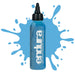 European Body Art Endura Light Blue 4oz bottle with swatch behind