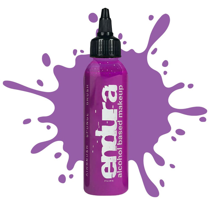 European Body Art Endura Light Purple 4oz bottle with swatch behind