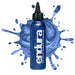 European Body Art Endura Metallic Blue 4oz bottle with swatch behind