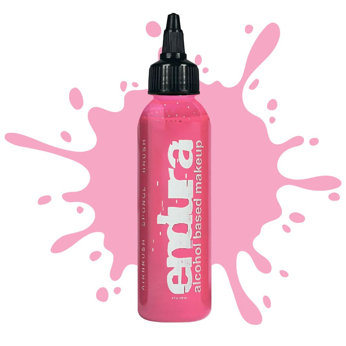 European Body Art Endura Pink 4oz bottle with swatch behind