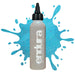European Body Art Endura Pro Chrome Turquoise 4oz with swatch behind bottle